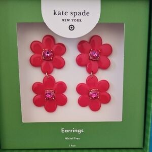 Kate Spade Pink Flower Earrings